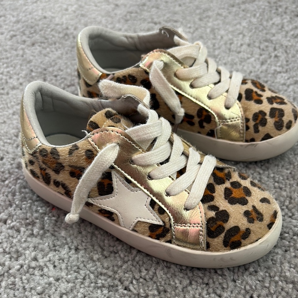 CCOCCI Brown and White Leopard Print Sneakers